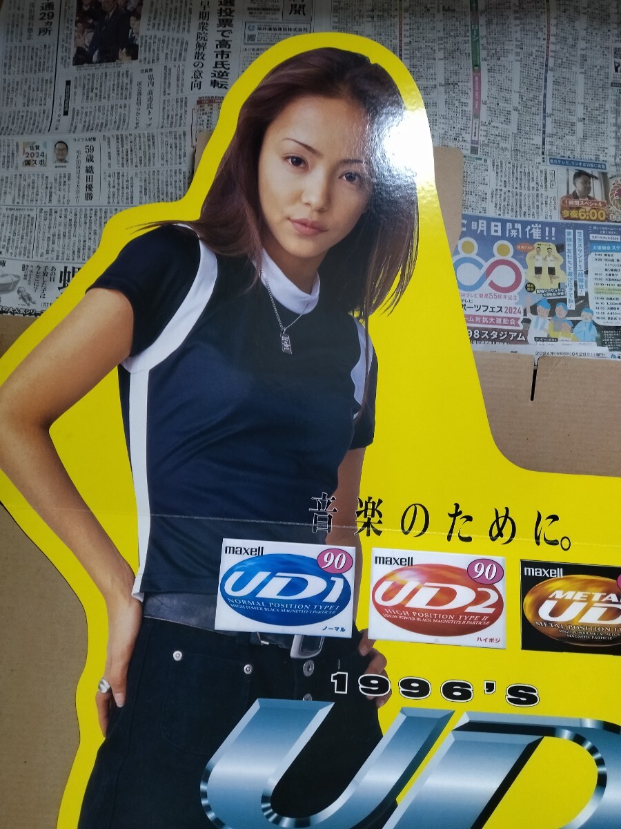 【レア】【レトロ】安室奈美恵　等身大pop ポップ　パネル　maxell レア】【レトロ】安室奈美恵等身大pop ポップパネルmaxell