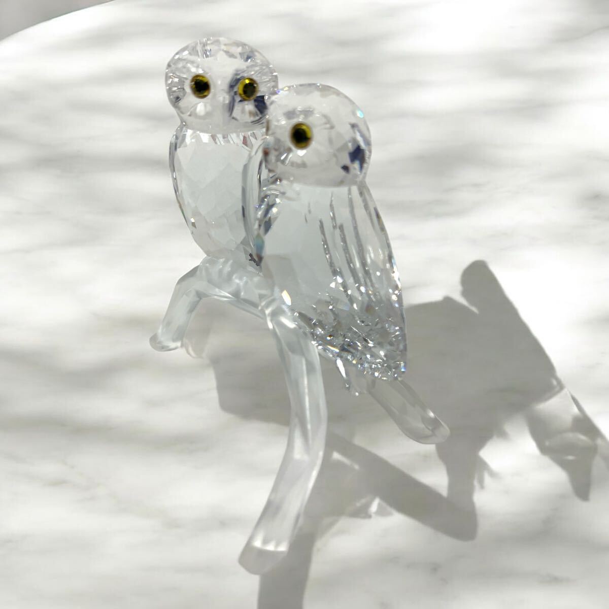 ○I0322C スワロフスキー フクロウ Swarovski Owls 2羽 ○I0322C スワロフスキー フクロウ Swarovski Owls 2羽