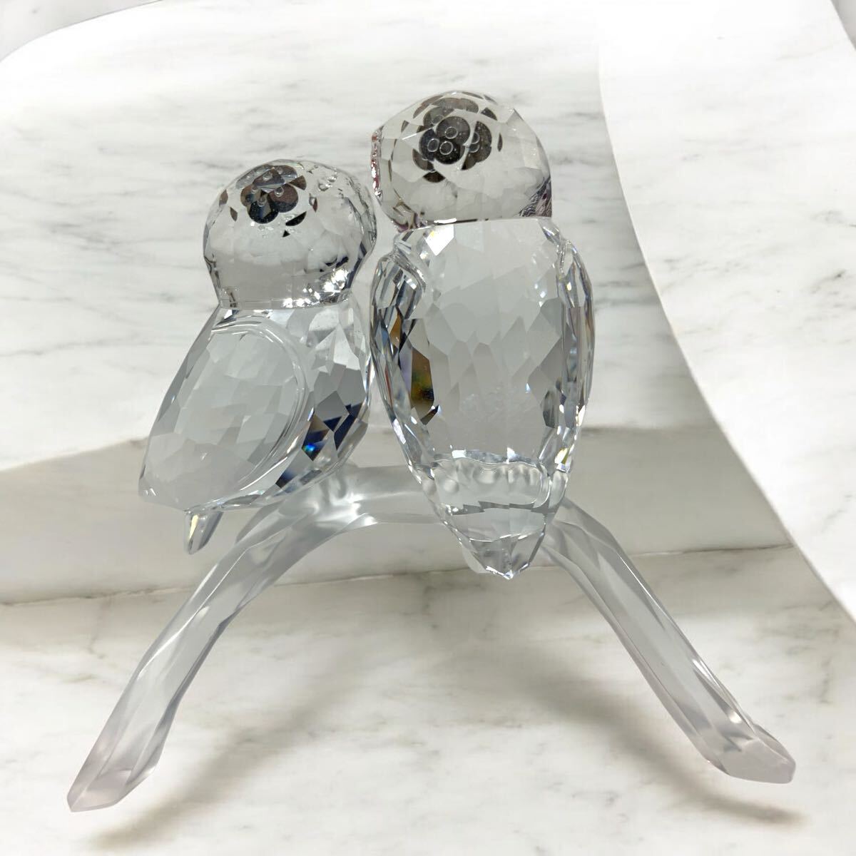 ○I0322C スワロフスキー フクロウ Swarovski Owls 2羽 ○I0322C スワロフスキー フクロウ Swarovski Owls 2羽