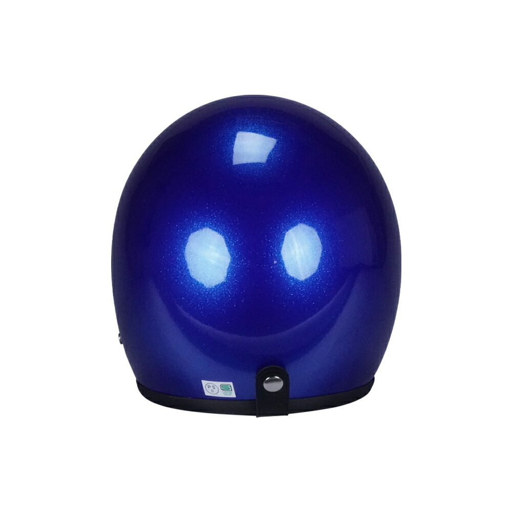 スモールジェットヘル ジェットヘルメット ラメ入りブルー バブル付き ダークスモーク 送料無料 GT301 ヘルメット ノスタルジック GT-301