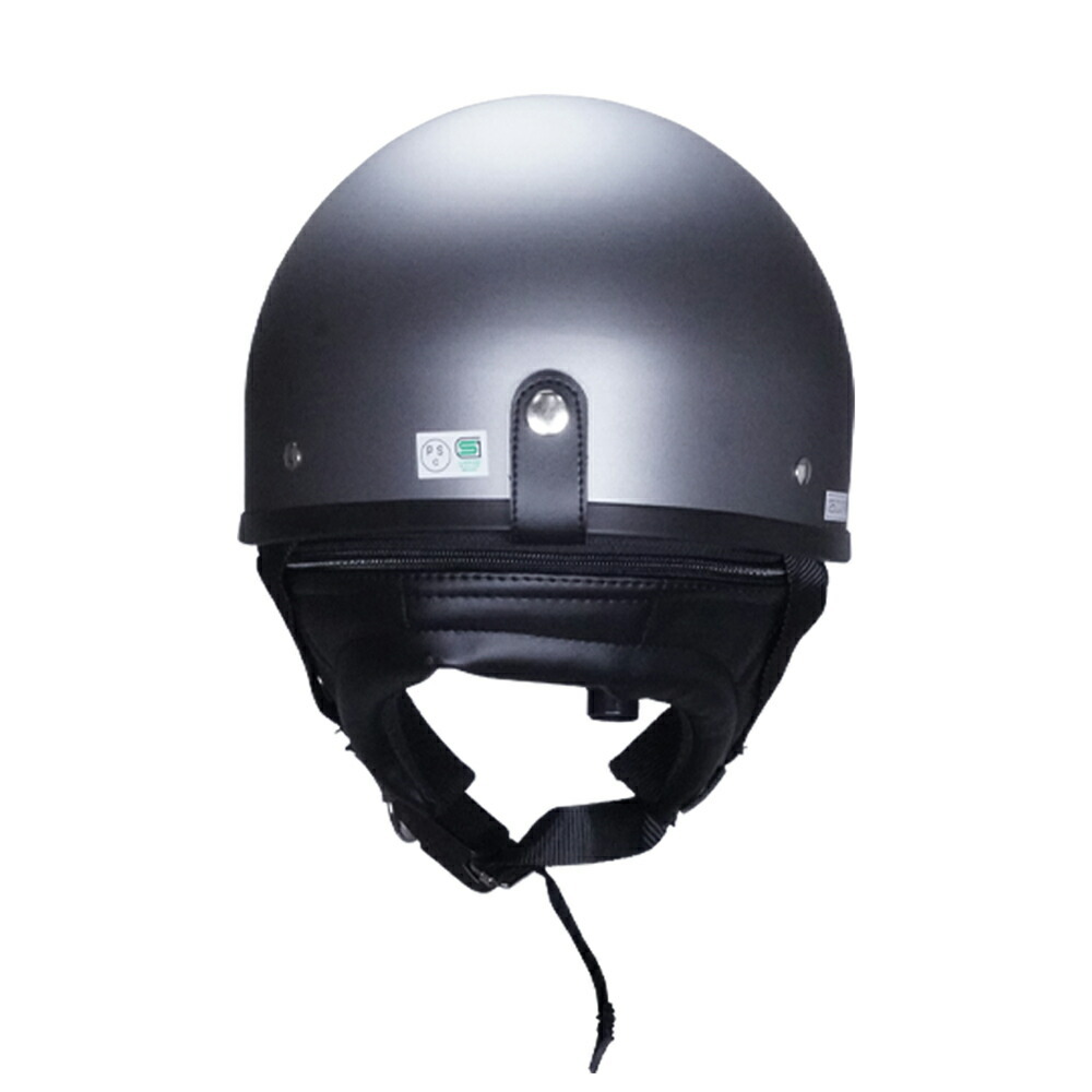 ハーフヘルメット マットチタン 付 バブル クリア 送料無料 半ヘル バイク用 GT303 ヘルメット ノスタルジック GT-303