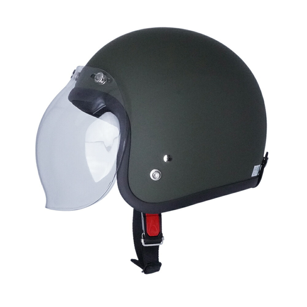 スモールジェットヘル ジェットヘルメット マットカーキ バブル付き ピンク 送料無料 GT301 ヘルメット ノスタルジック GT-301 レトロ