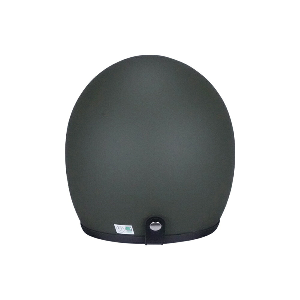 スモールジェットヘル ジェットヘルメット マットカーキ ロング付き ミラーイエロー 送料無料 GT301 ヘルメット ノスタルジック GT-301