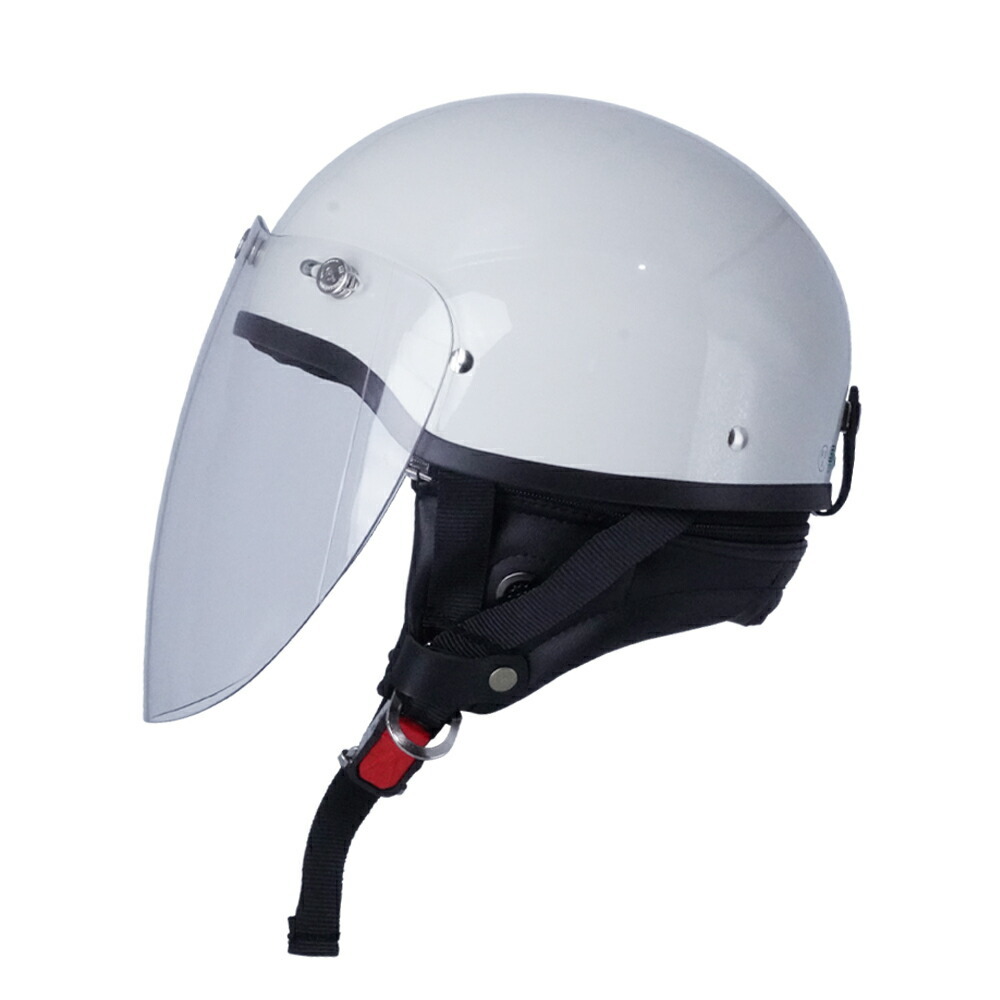 ハーフヘルメット ホワイト 付 ロング ピンク 送料無(wú)料 半ヘル バイク用 GT303 ヘルメット ノスタルジック GT-303