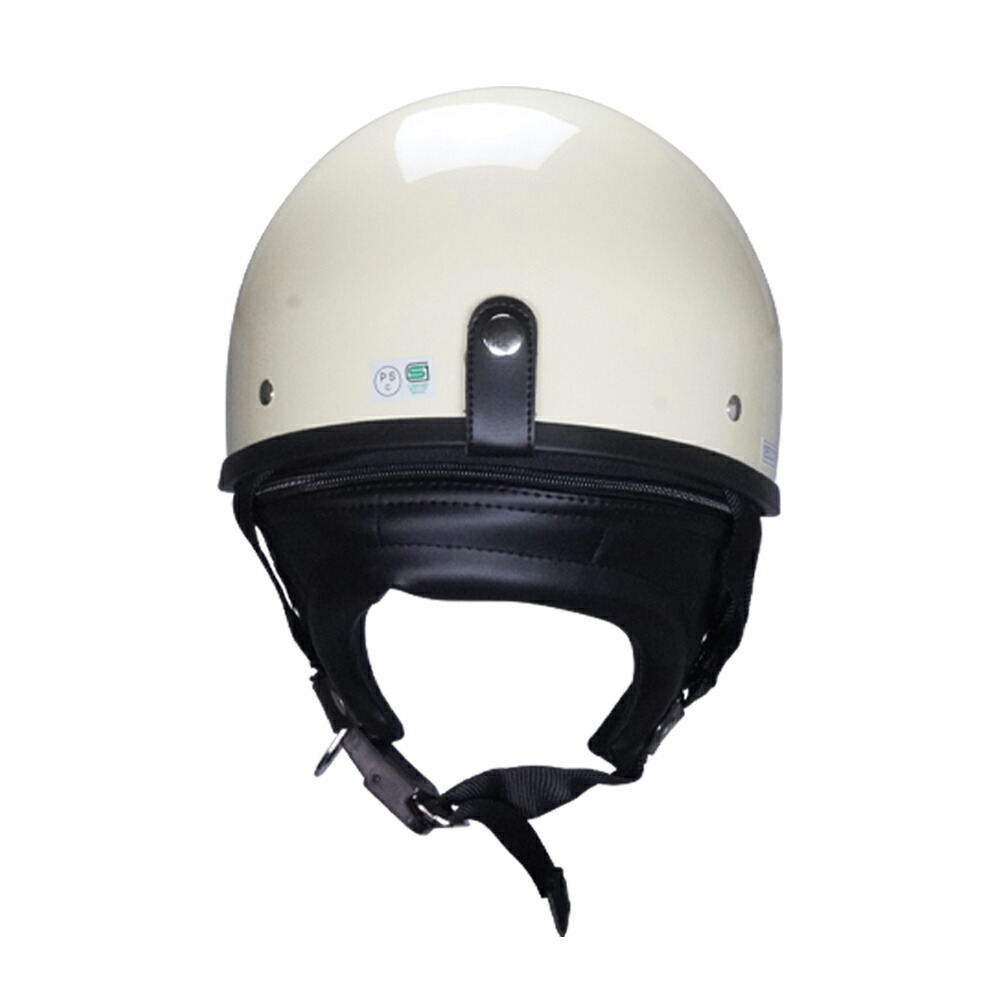 ハーフヘルメット アイボリー 付 ロング クリア 送料無料 半ヘル バイク用 GT303 ヘルメット ノスタルジック GT-303