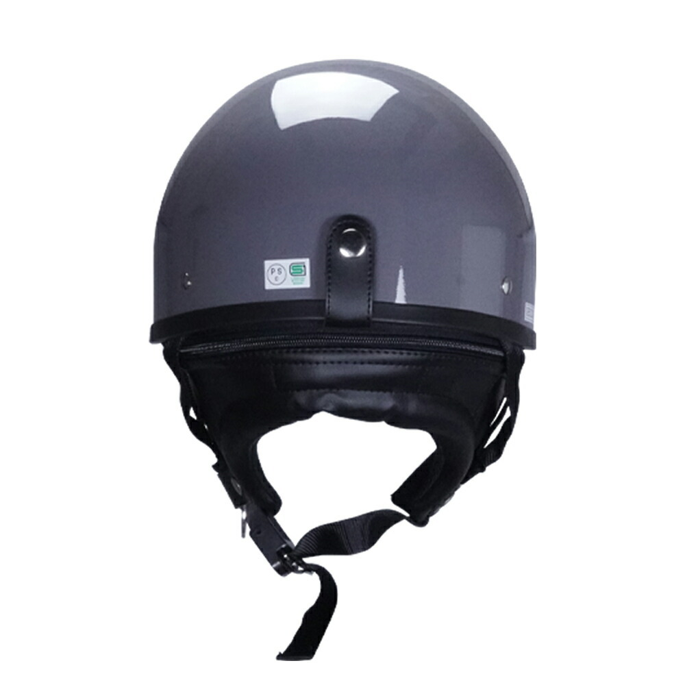 ハーフヘルメット グレー 付 ロング オレンジ 送料無料 半ヘル バイク用 GT303 ヘルメット ノスタルジック GT-303