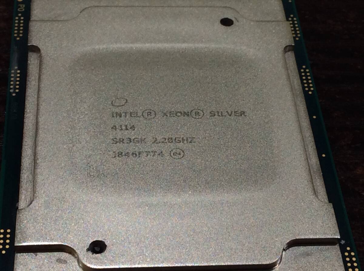 [ рабочий товар ]Intel Intel XEON Silver 4114 SR3GK 2.20GHz LGA3647 10 core / временный .20 core CPU