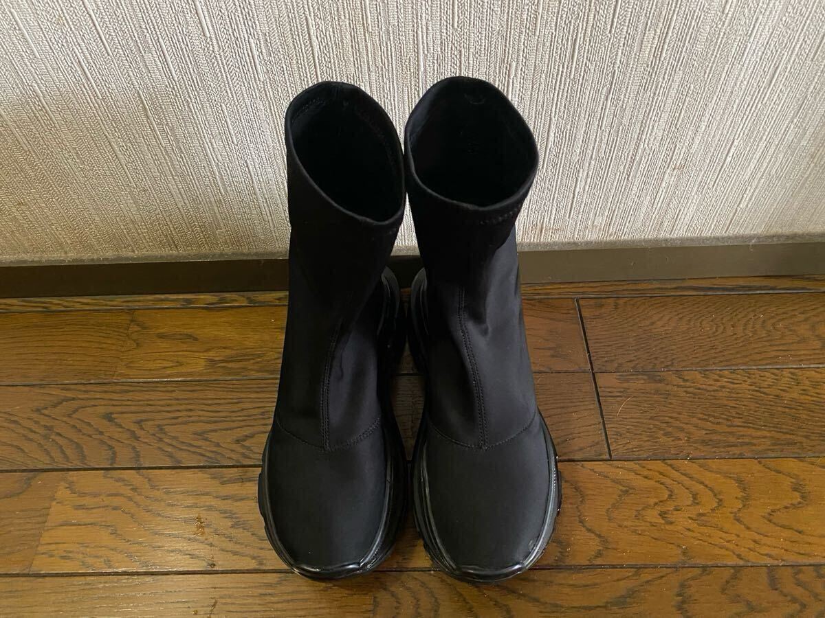 YELLO イエロー TOKYO BLACK DOUBLE SNEAKER SHORT BOOTS YELLO イエロー TOKYO BLACK DOUBLE SNEAKER SHORT BOOTS