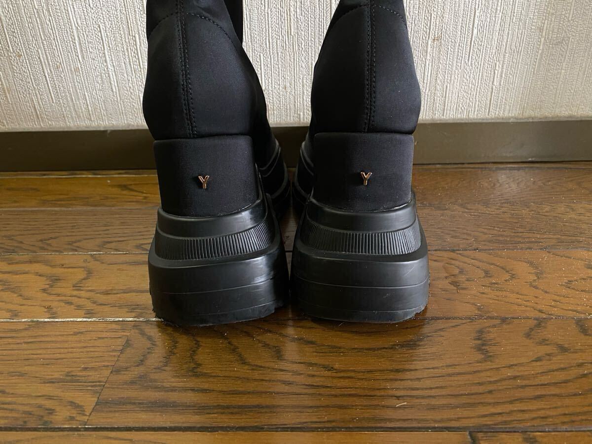 YELLO イエロー TOKYO BLACK DOUBLE SNEAKER SHORT BOOTS YELLO イエロー TOKYO BLACK DOUBLE SNEAKER SHORT BOOTS