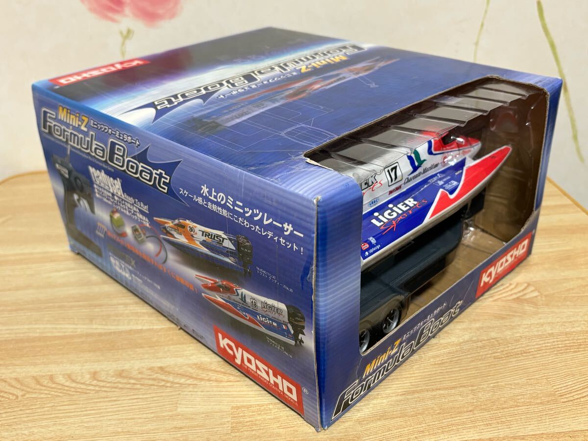 京商ミニッツフォーミュラボート LIGER SPORTS ラジコン KYOSHO Waterborne Mini-Z Racer Formular Boat トレーラー TRAILER 当時物 船_画像2