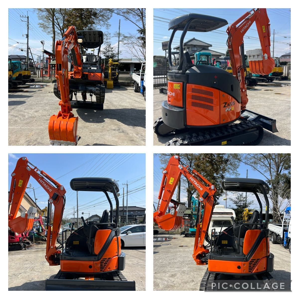 日立○ユンボ○ZX22U-2○倍速○ゴムクロラ新品○縦旋回、横旋回 日立○ユンボ○ZX22U-2○倍速○ゴムクロラ新品○縦旋回、横旋回