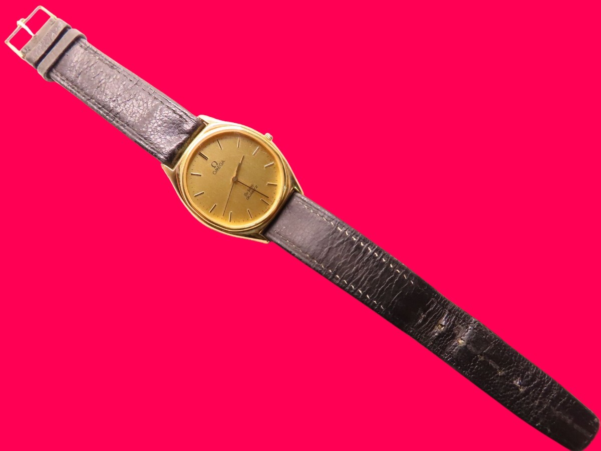 正規品【新品電池】OMEGA デビル/動作良好 プッシュ 人気モデル 1350