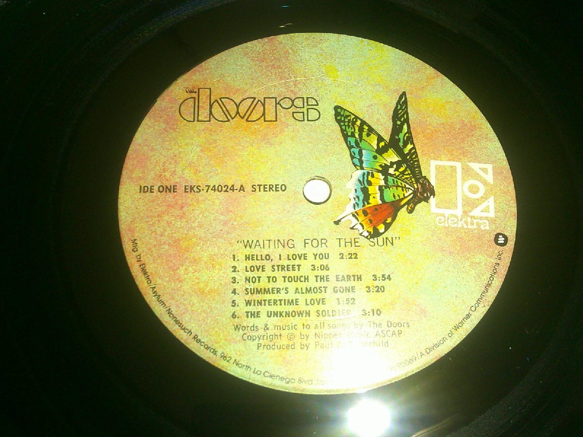 LP：THE DOORS WAITING FOR THE SUN ドアーズ；US盤