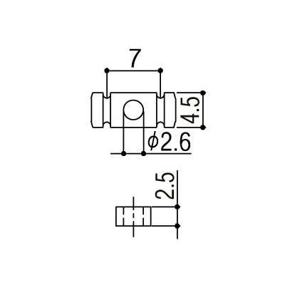 !_YJB PARTS G серии иен тубус type -тактный кольцо гид 2.5mm проставка хром ( почтовая доставка соответствует )