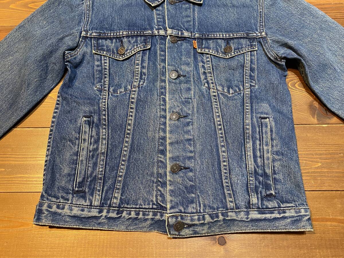 Levis Orange tab Denim Trucker Jacket リーバイス　デニム　トラッカージャケット　Gジャン　70s 80s ビンテージ