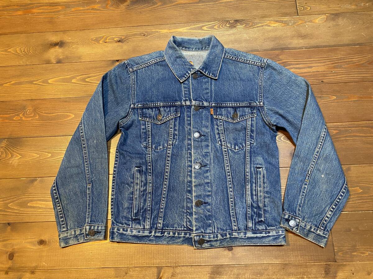 Levis Orange tab Denim Trucker Jacket リーバイス　デニム　トラッカージャケット　Gジャン　70s 80s ビンテージ