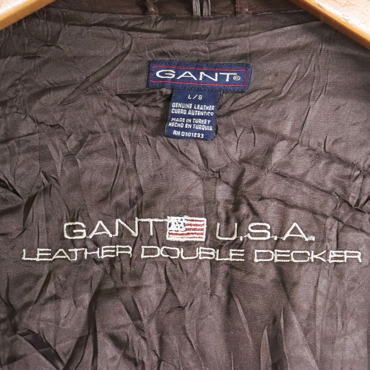 H2J/Y3.20-7 アメリカ古着 GANT 本革 レザージャケット H2J/Y3.20-7 アメリカ古着 GANT 本革 レザージャケット