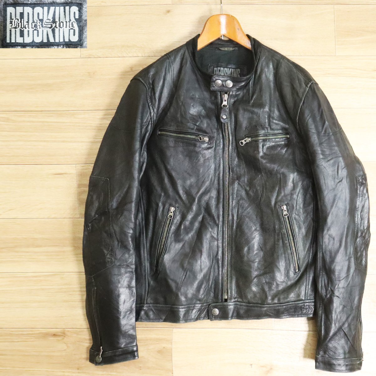 B1S/Y3.25-2 REDSKINS Black Stone シングルライダース 本革 B1S/Y3.25-2 REDSKINS Black Stone シングルライダース 本革