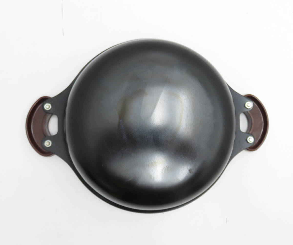 ☆保管品☆天ぷら鍋 網(wǎng)付き 両手鍋 昭和レトロ 調(diào)理器具 現(xiàn)狀品☆