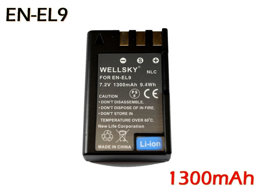 EN-EL9a EN-EL9 互換バッテリー 1個(gè) + MH-23 超軽量 USB Type C 急速互換充電器 バッテリーチャージャー 1個(gè) Nikon ニコン D40 D40X D60