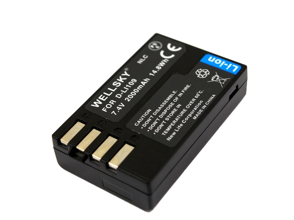 D-LI109 互換バッテリー 2個 + K-BC109J 超軽量 USB Type C 急速互換充電器 バッテリーチャージャー 1個 Pentax K-r / K-30 / K-50 / K-70
