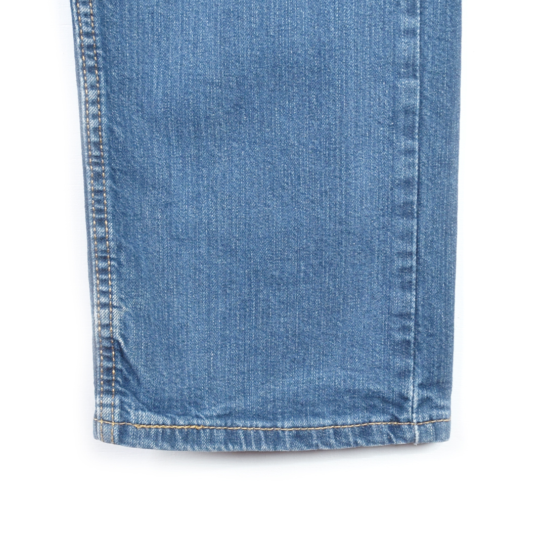 【送料無料】リーバイス 505 ヒゲ 色落ち◎ ストレート ジーンズ デニムパンツ ジッパー ブルー ストレッチ W32 Levis ジーパン @EA9121