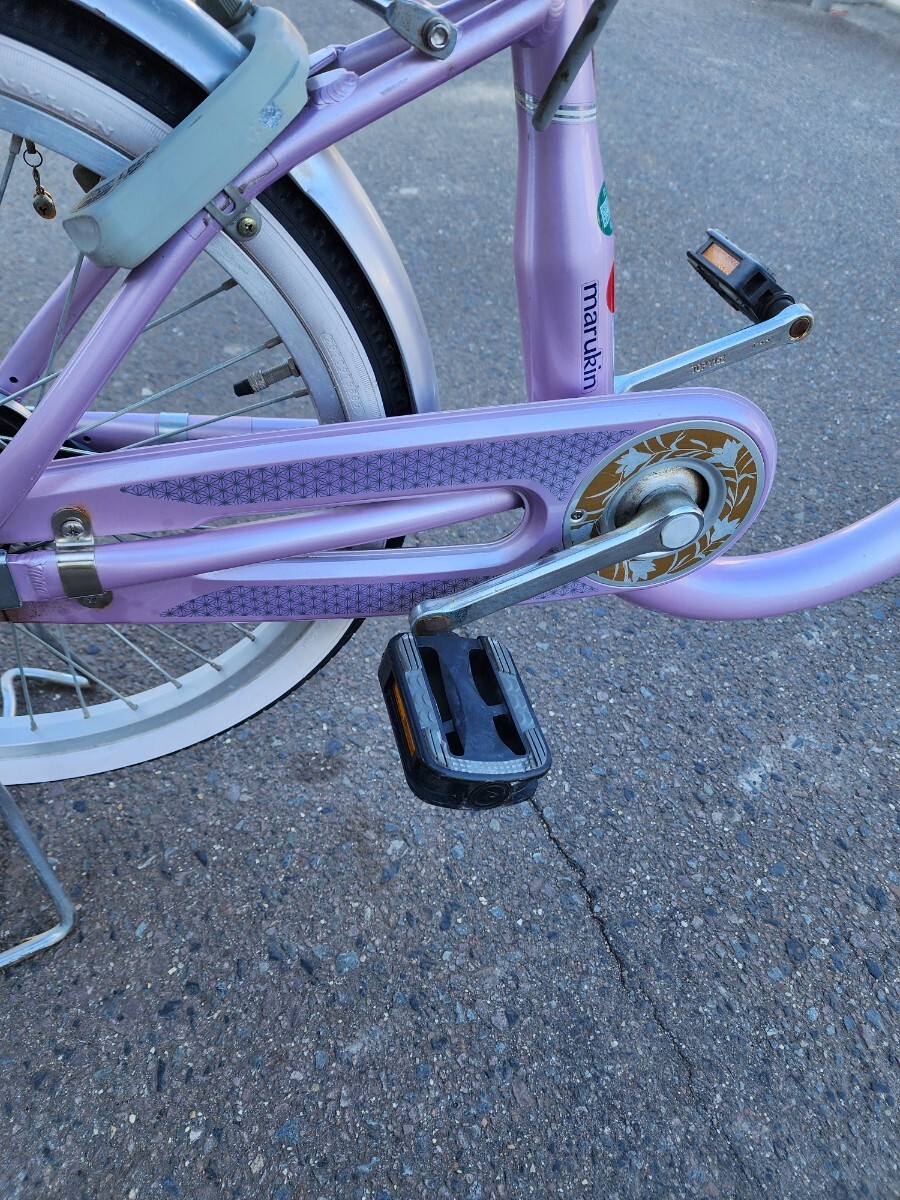 手渡し限定　丸石自転車　Maruishi　HIYORI?。玻哎ぅ螗痢∽悚膜瘟激ば杰嚒≥X量アルミフレーム　買い物に便利な前后かご付き　 