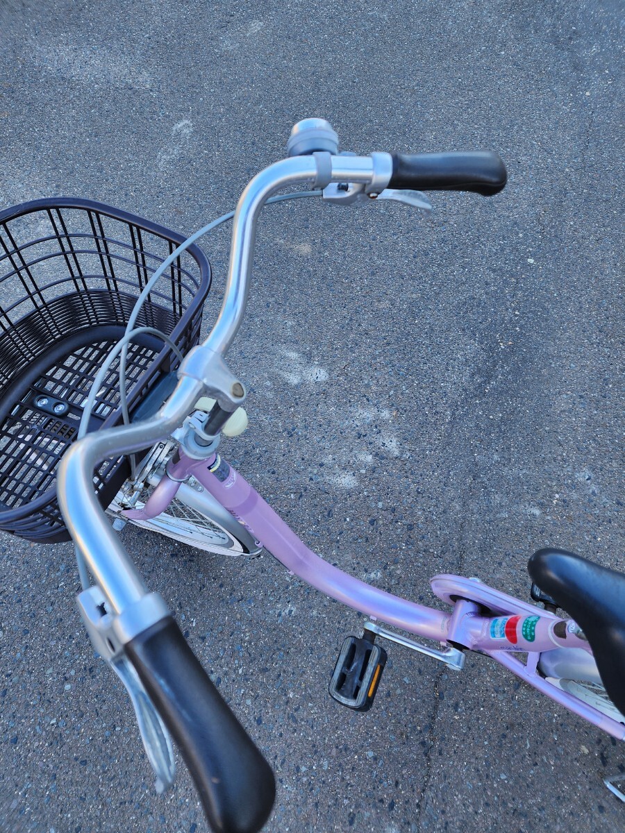 手渡し限定　丸石自転車　Maruishi　HIYORI?。玻哎ぅ螗痢∽悚膜瘟激ば杰嚒≥X量アルミフレーム　買い物に便利な前后かご付き　 