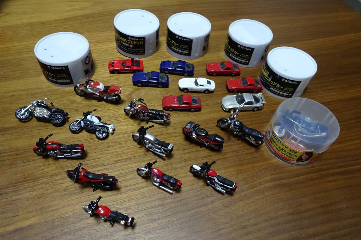 缶コーヒー おまけ ミニカー 26台 ( RX-7 FD3S SA22C CB750F 缶コーヒー おまけ ミニカー 26台 ( RX-7 FD3S SA22C CB750F