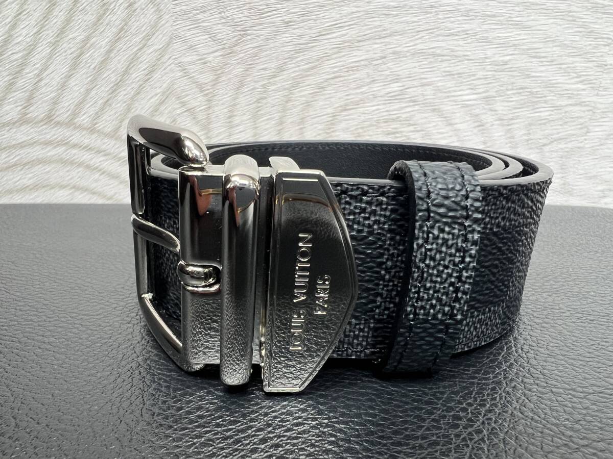 【未使用品】　ルイヴィトン★Ｍ９７０８★ダミエグラフィット★サンチュールシドニー★シルバー金具★８５ｃｍ_画像2