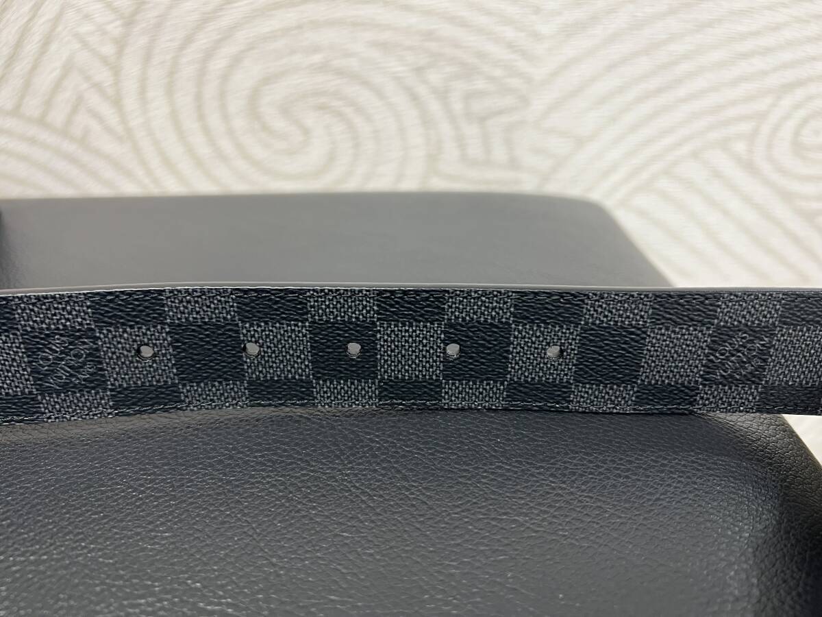 【未使用品】　ルイヴィトン★Ｍ９７０８★ダミエグラフィット★サンチュールシドニー★シルバー金具★８５ｃｍ_画像9
