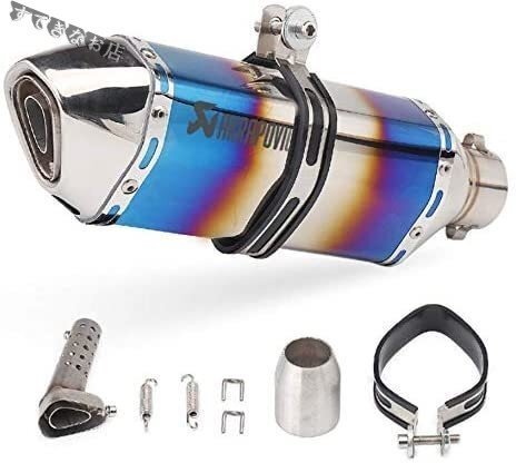 bk01 мотоцикл muffler slip-on глушитель мотоцикл глушитель универсальный 380mm 50.8mm