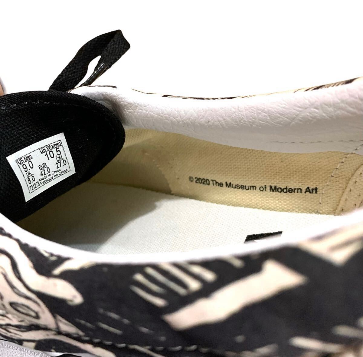 新品 MoMA×VANS ERA US9 27.0cm コラボ Edward Munch ムンクの叫び ART NEW YORK シューズ スニーカー スケート アメリカ 未使用品_画像5