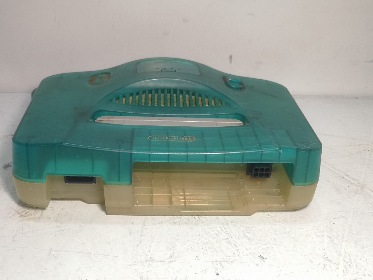 NINTENDO 64 NUS-001 クリアブルー ゲーム機(jī)本體のみ ジャンク扱い