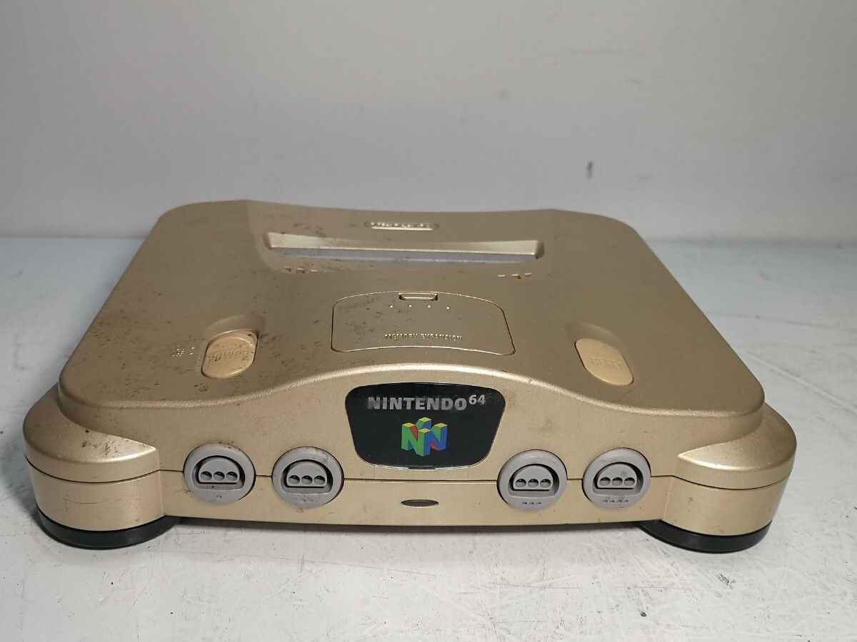 NINTENDO 64 NUS-001 ゴールド ゲーム機(jī)本體のみ ジャンク扱い
