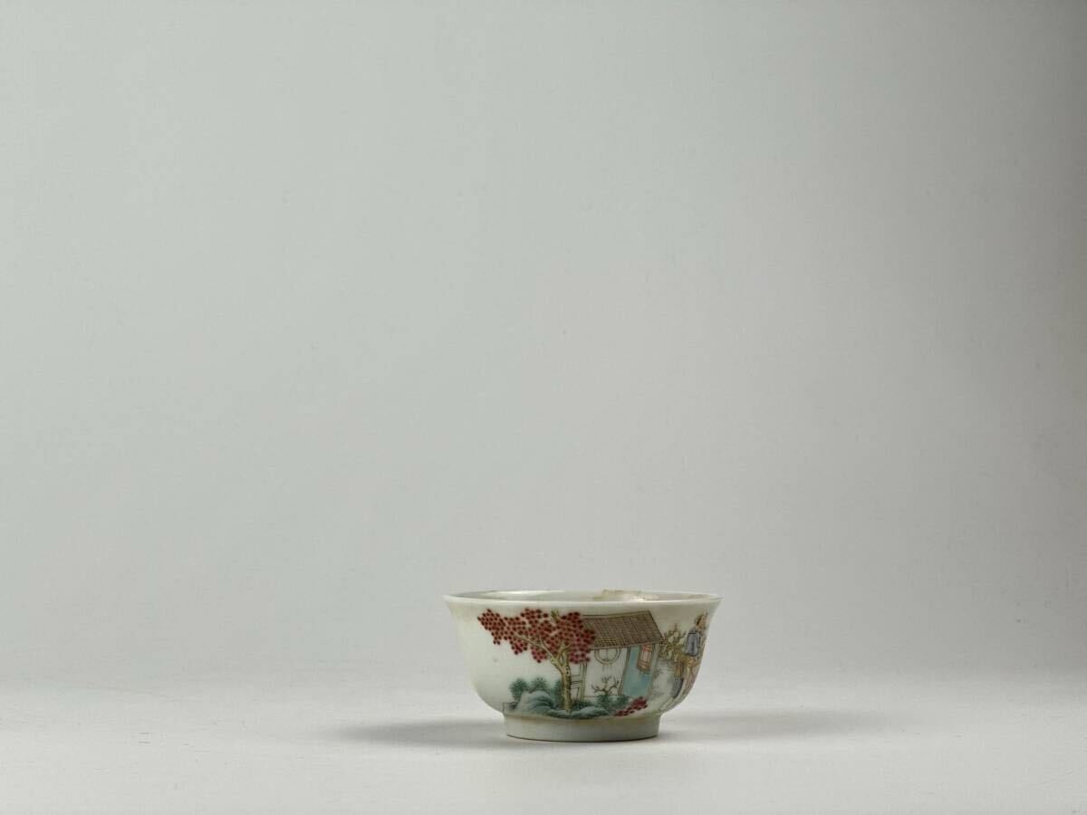 清粉彩盃 大清雍正年製 中国茶器 染付茶盃 茶道具 煎茶道具 茶器 清粉彩盃 大清雍正年製 中国茶器 染付茶盃 茶道具 煎茶道具 茶器