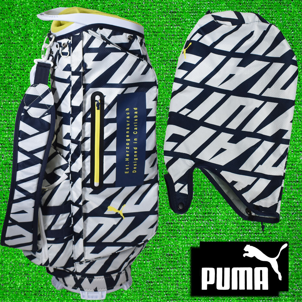 ＰＵＭＡ プーマ ゴルフ キャディバッグ【ホワイト/ネイビー】超美品！