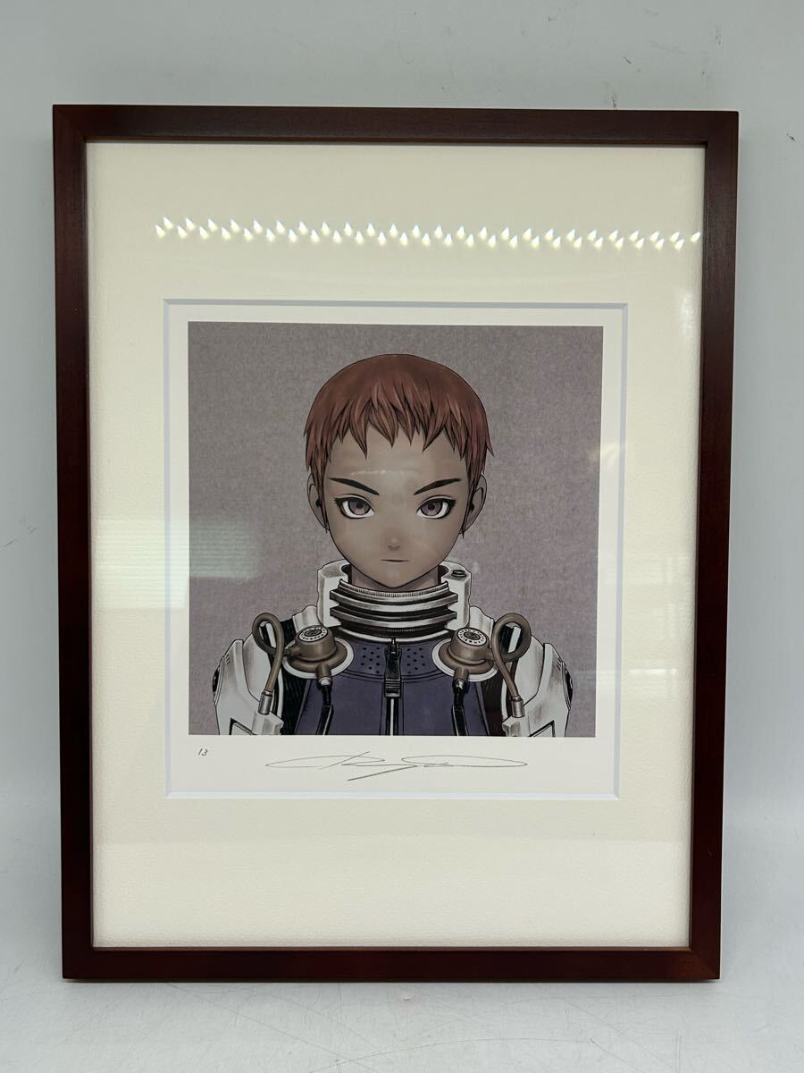 直筆サイン入り額装複製原画 作品名/青の6号作発家/村田蓮爾行 直筆サイン入り額装複製原画 作品名/青の6号作発家/村田蓮爾行