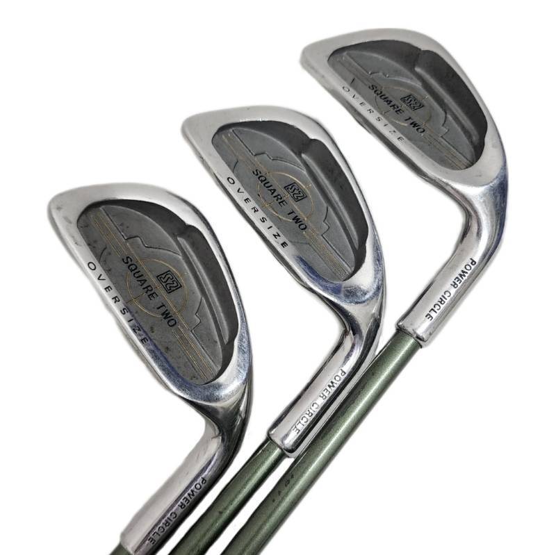 3本セット SQUARE TWO アイアン POWER CIRCLE 右用 ユニセックス 【中古】 22503R29
