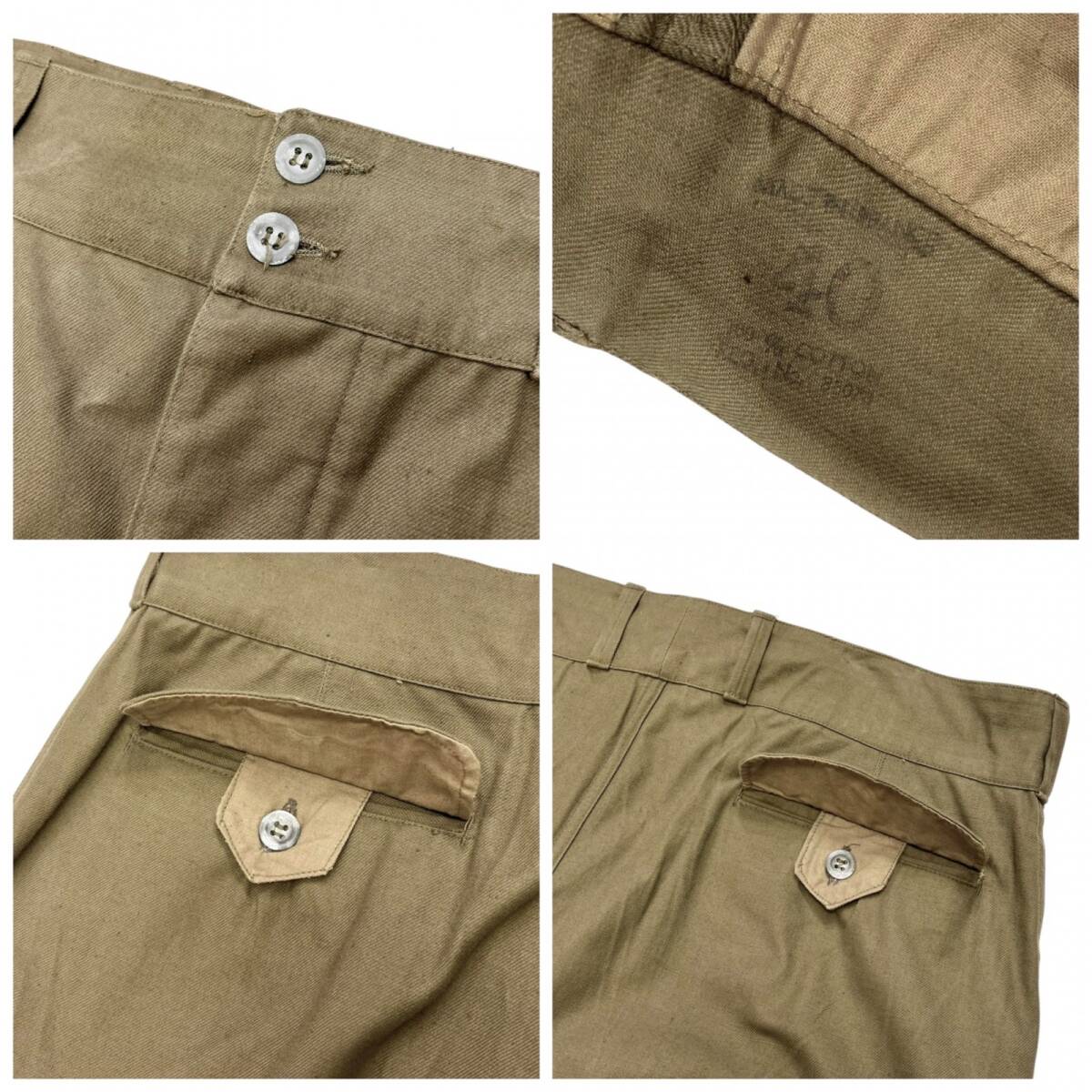 デッドストック 40年代 40s フランス軍 m47 初期型 メタルボタン デッドストック 40年代 40s フランス軍 m47 初期型 メタルボタン