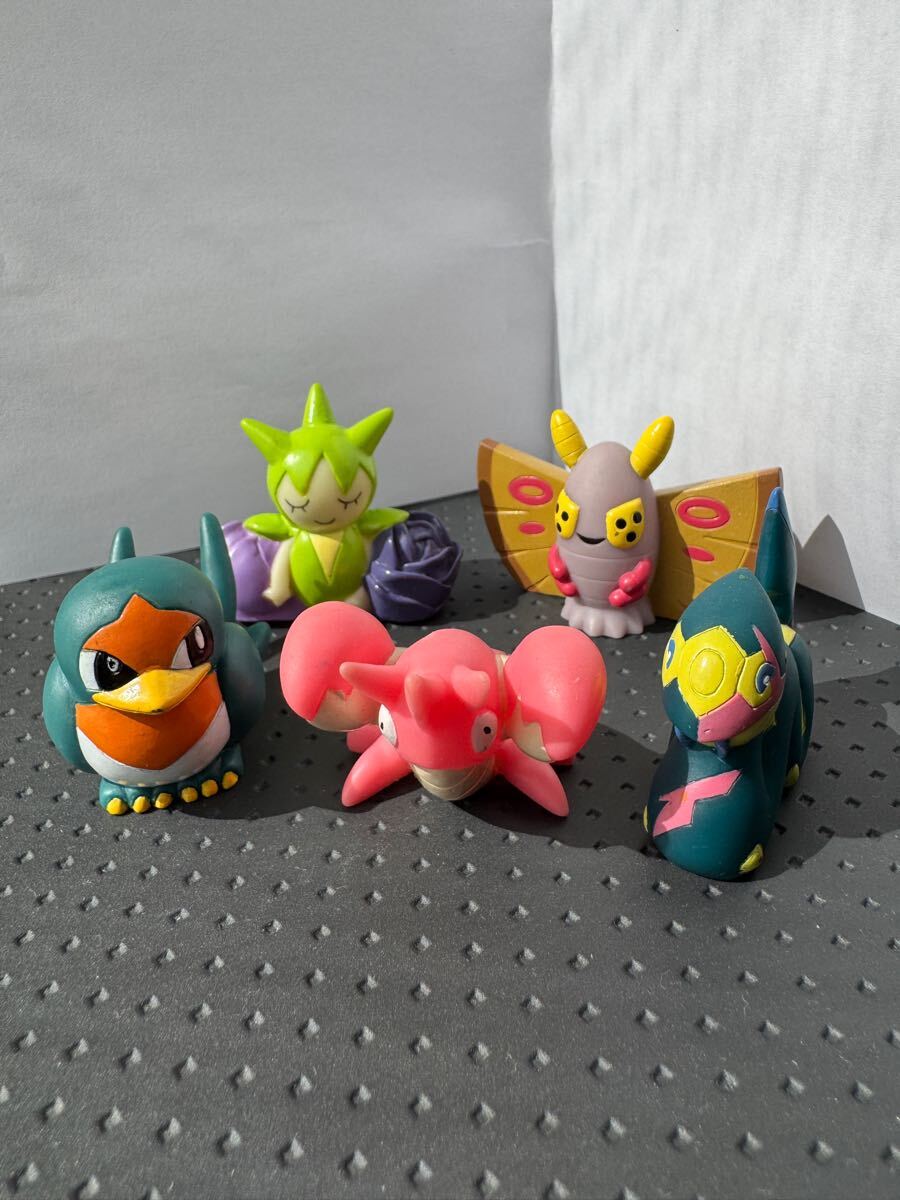 ポケモンキッズ 色ちがい 5種 指人形 クリア フィギュア レア ポケモンキッズ 色ちがい 5種 指人形 クリア フィギュア レア