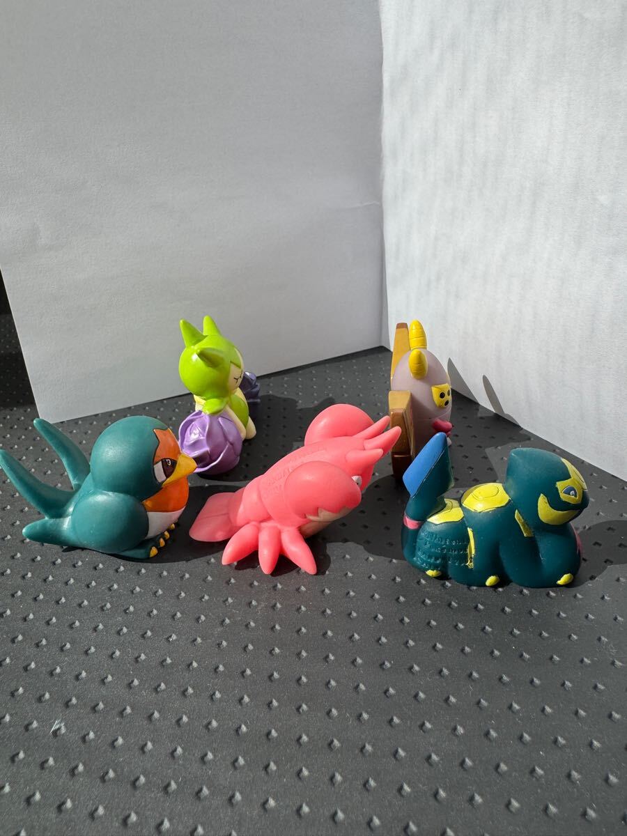 ポケモンキッズ 色ちがい 5種 指人形 クリア フィギュア レア ポケモンキッズ 色ちがい 5種 指人形 クリア フィギュア レア