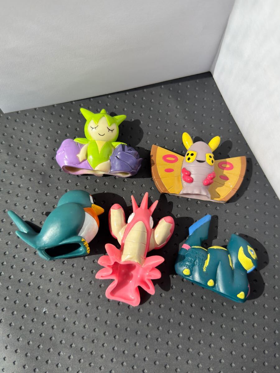 ポケモンキッズ 色ちがい 5種 指人形 クリア フィギュア レア ポケモンキッズ 色ちがい 5種 指人形 クリア フィギュア レア