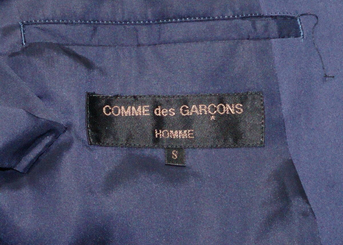 COMME des GARCONS HOMME ブレザー ダブル 2ボタン ネイビー S ドット柄ボタン