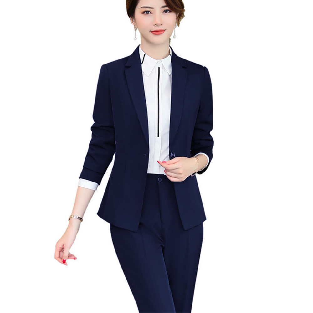 ☆ ブルー ☆ Mサイズ ☆ ビジネススーツ レディース lybs281 レディース スーツ セット 上下セット ビジネススーツ フォーマルスーツ