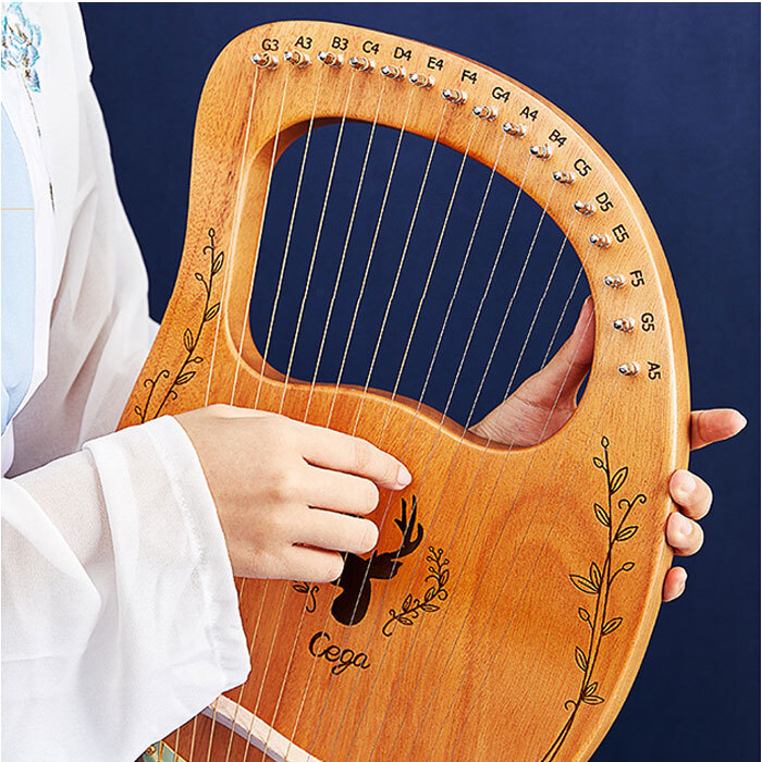 ☆ 16キー×A ☆ ライアー ハープ 16弦 19弦 ライアー ハープ 楽器 16弦 19弦 ライアーハープ 木制竪琴 木制ハープ 竪琴ハープ 竪琴 弦楽器