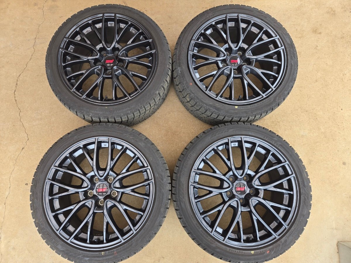 スバル WRX STI VAB 純正 18インチ 8.5J ホイール タイヤ 2018年 スバル WRX STI VAB 純正 18インチ 8.5J ホイール タイヤ 2018年