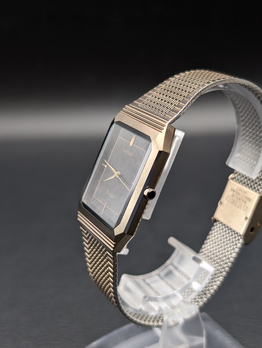 ☺*︎様 希少 セイコー ドルチェ SEIKO 電池新品 スクエア サファイアガ 3156【新品電池】SEIKO DOLCE 腕時計 セイコー ドルチェ