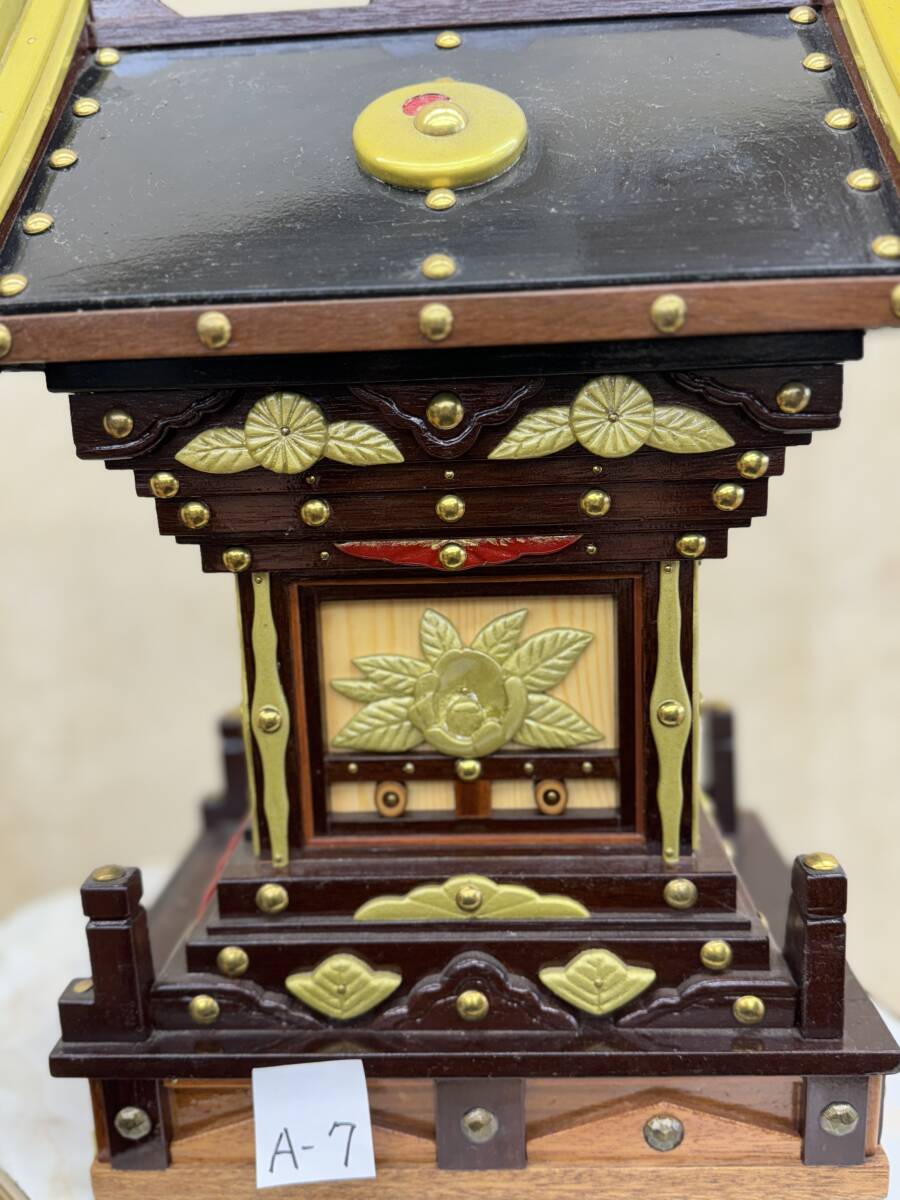 【独法師】C-3 模型手製 手製山鉾 笠鉾 社殿 拝殿 神具神棚 手造レア1点物 独法師】c-3 模型手製山鉾 笠鉾 社殿 拝殿神具神棚 手造