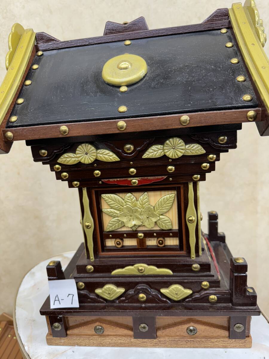 【独法師】B-7 模型手製 手製山鉾 笠鉾 社殿 拝殿 神具神棚 手造レア1点物 独法師】A-7 模型手製山鉾 笠鉾 社殿 拝殿神具神棚 手造